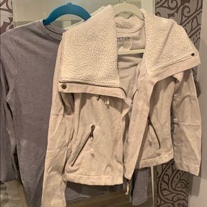 Sweater jacket, crew neck hollister shirt, tank